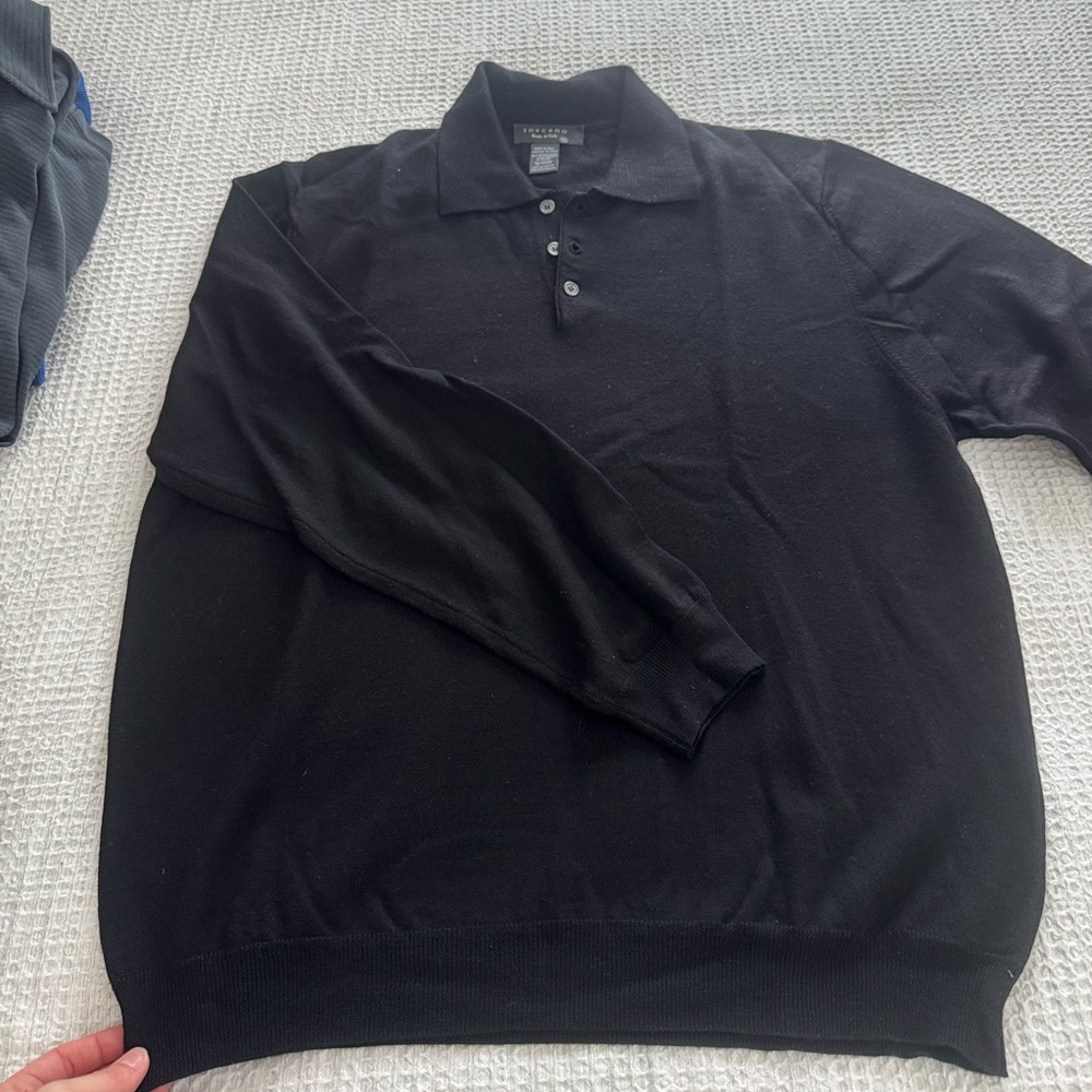 Men’s Italian wool black sweater